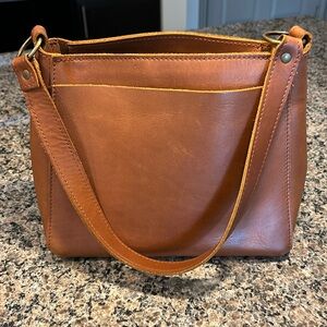 Portland Leather Triangle Shoulder Bag